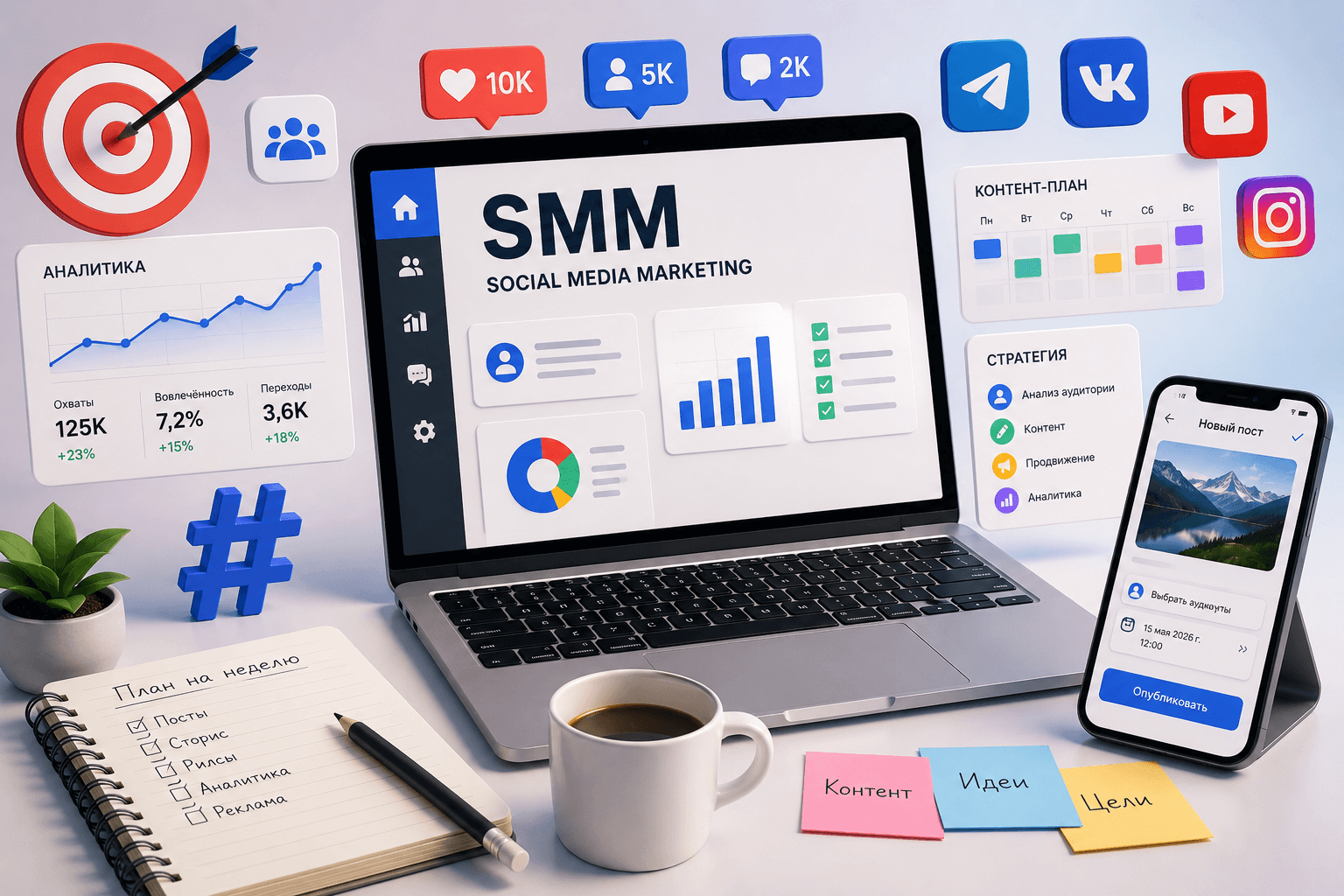 Где учиться на SMM-менеджера в 2026 году: лучшие онлайн-курсы и школы — обложка